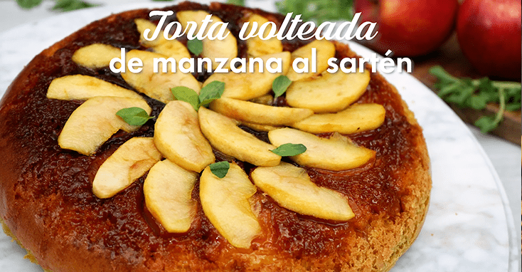 Torta volteada de manzana al sartén Supermaxi