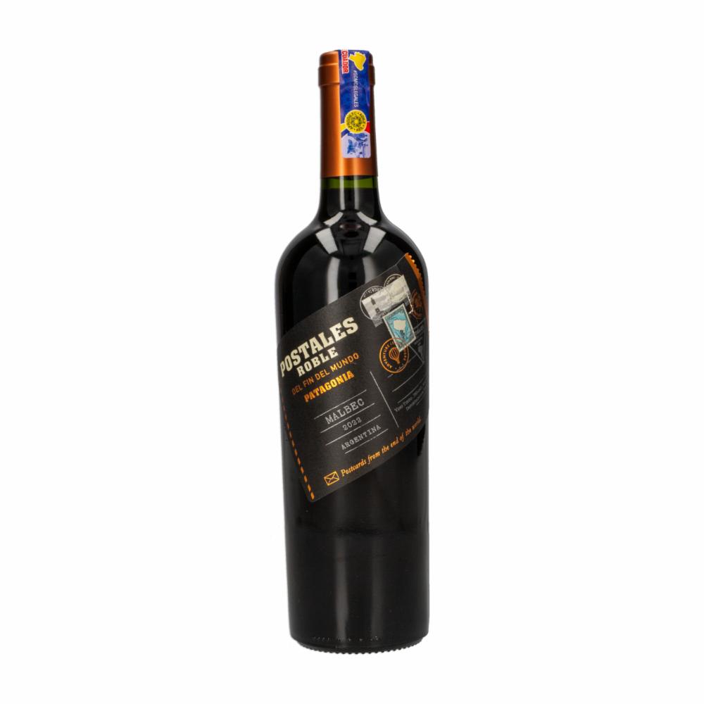 Vino Tinto Roble Malbec Postales Del Fin Del Mundo 750 Ml