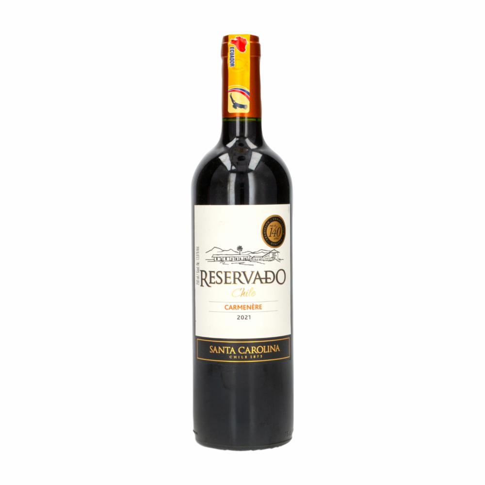 Vino Tinto Reservado Carmenere Santa Carolina 750 Ml