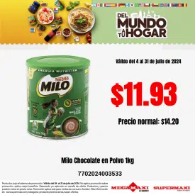Milo Chocolate en Polvo 1kg