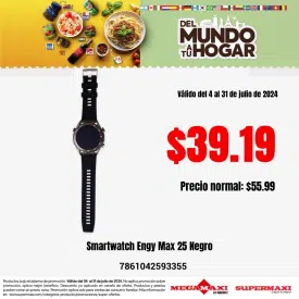 Smartwatch Engy Max 25 Negro