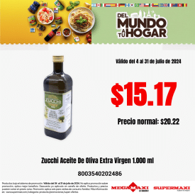 Zucchi Aceite De Oliva Extra Virgen 1.000 ml