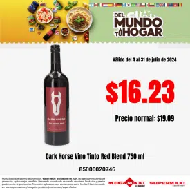 Dark Horse Vino Tinto Red Blend 750 ml