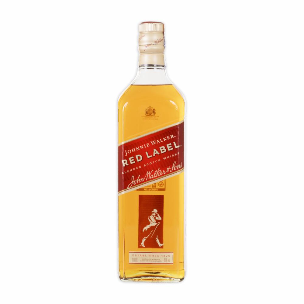 Whisky Rojo Label Botella Johnnie Walker 1000 Ml