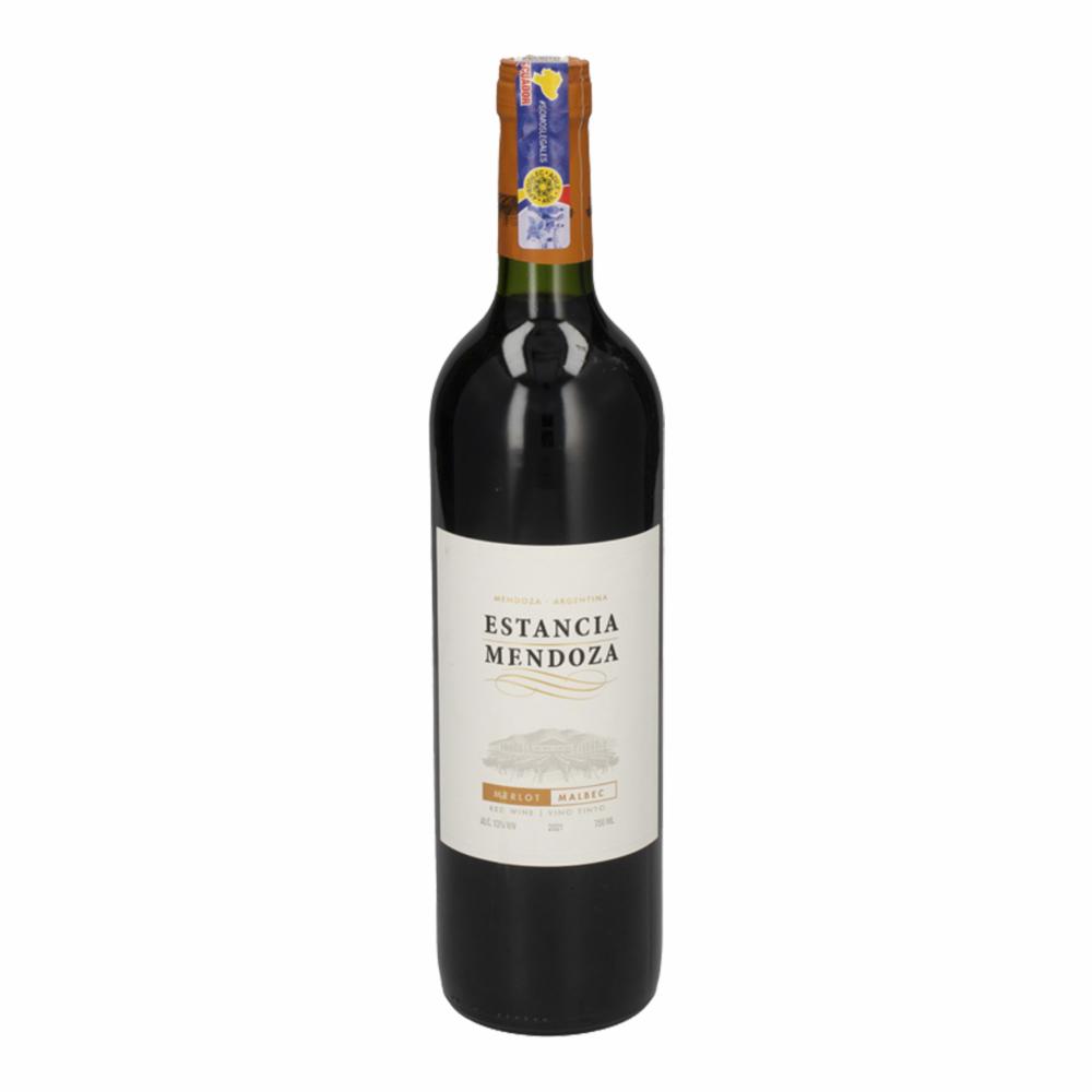 Vino Tinto Merlot/malbec Estancia Mendoza 750 Ml