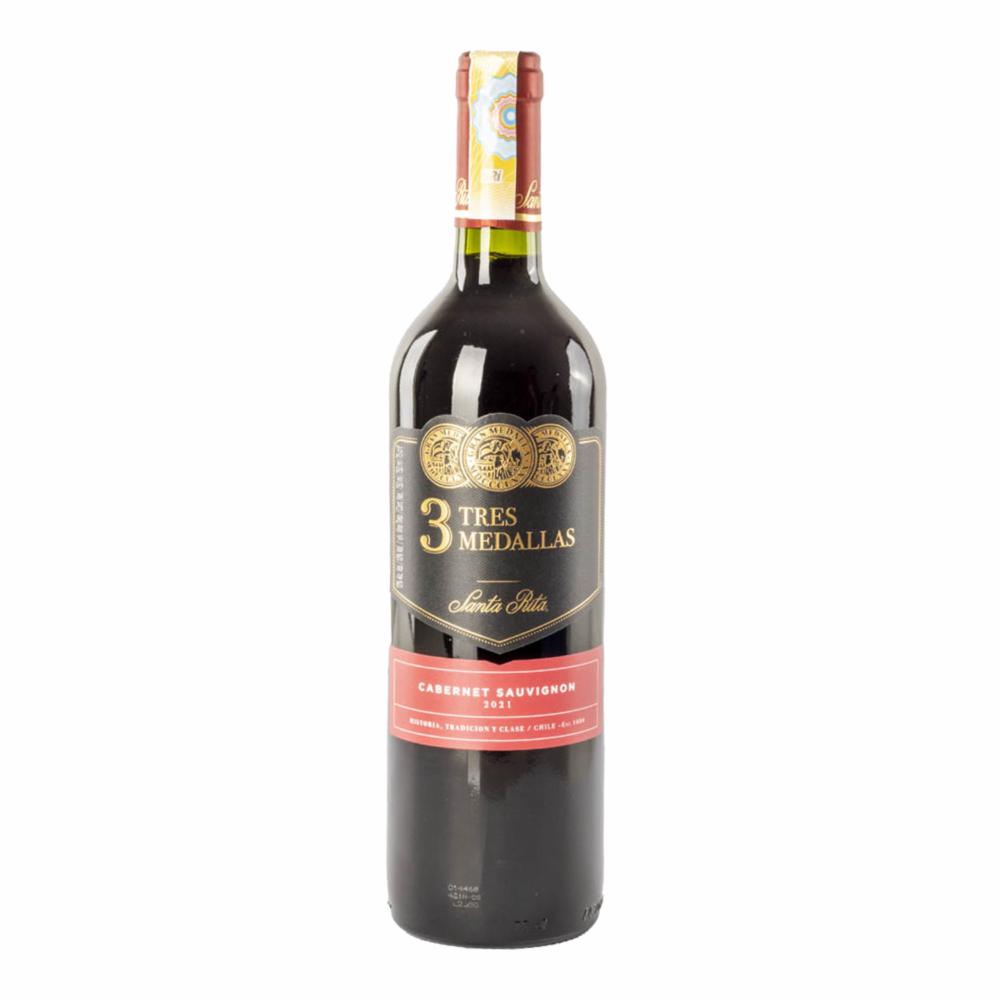 Vino Tinto Cabernet Sauvignon Tres Medallas 750 Ml