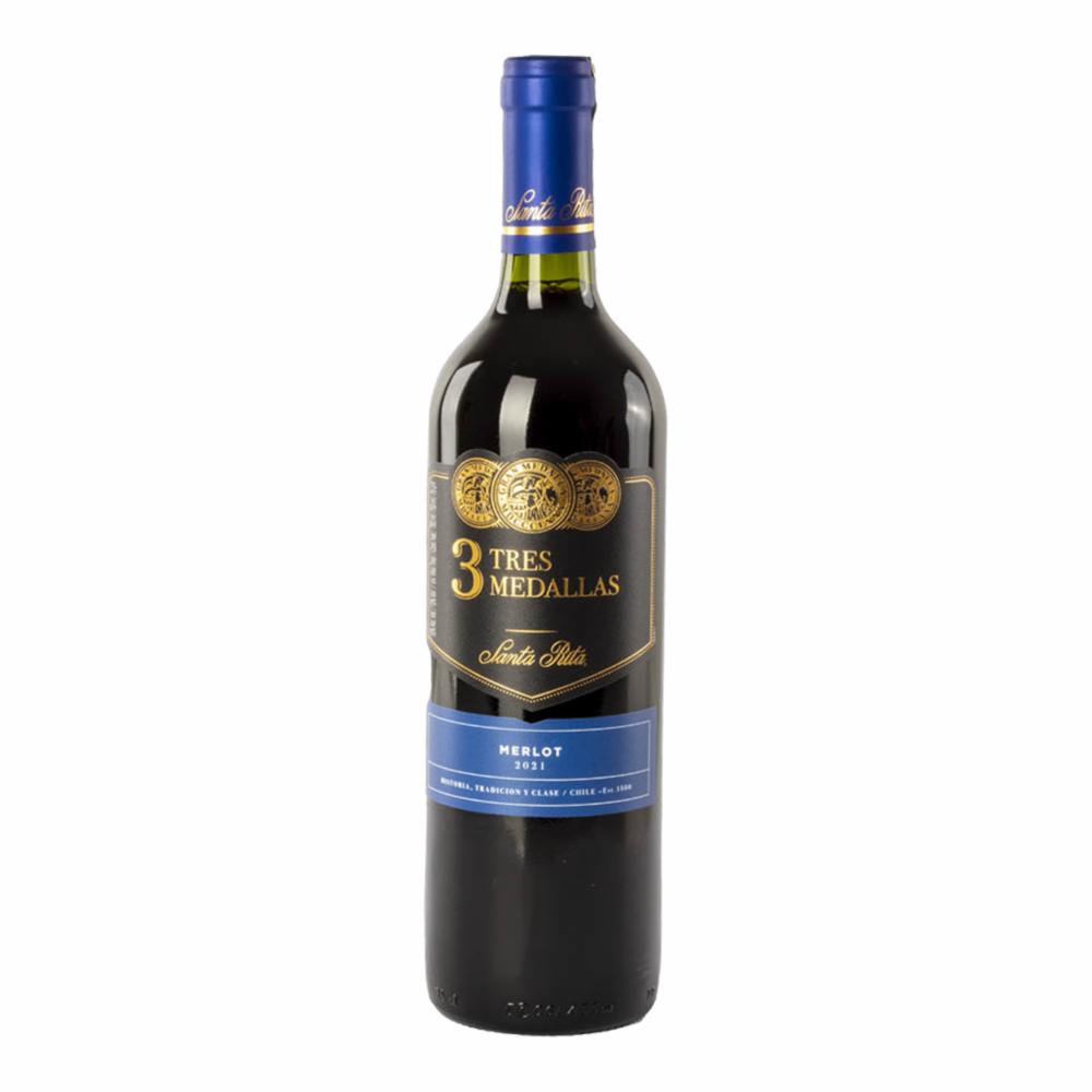 Vino Tinto Merlot Tres Medallas 750 Ml