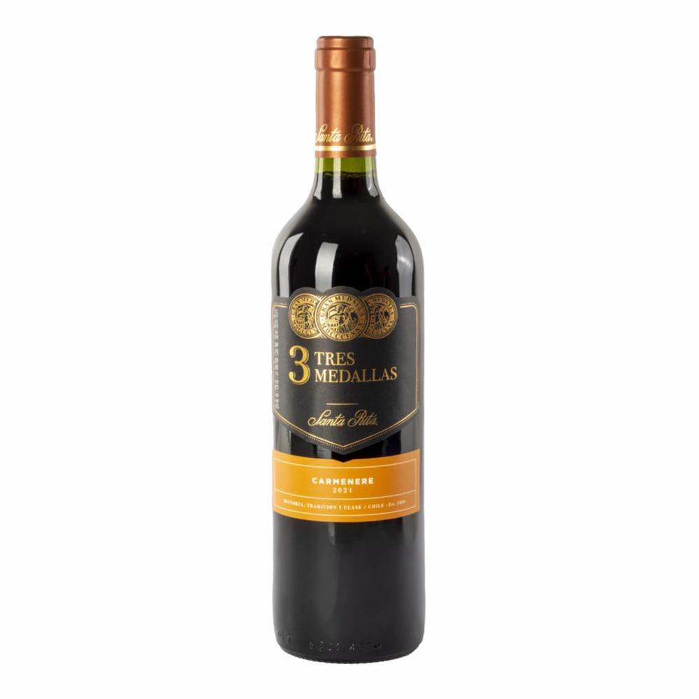 Vino Tinto Carmenere Tres Medallas 750 Ml