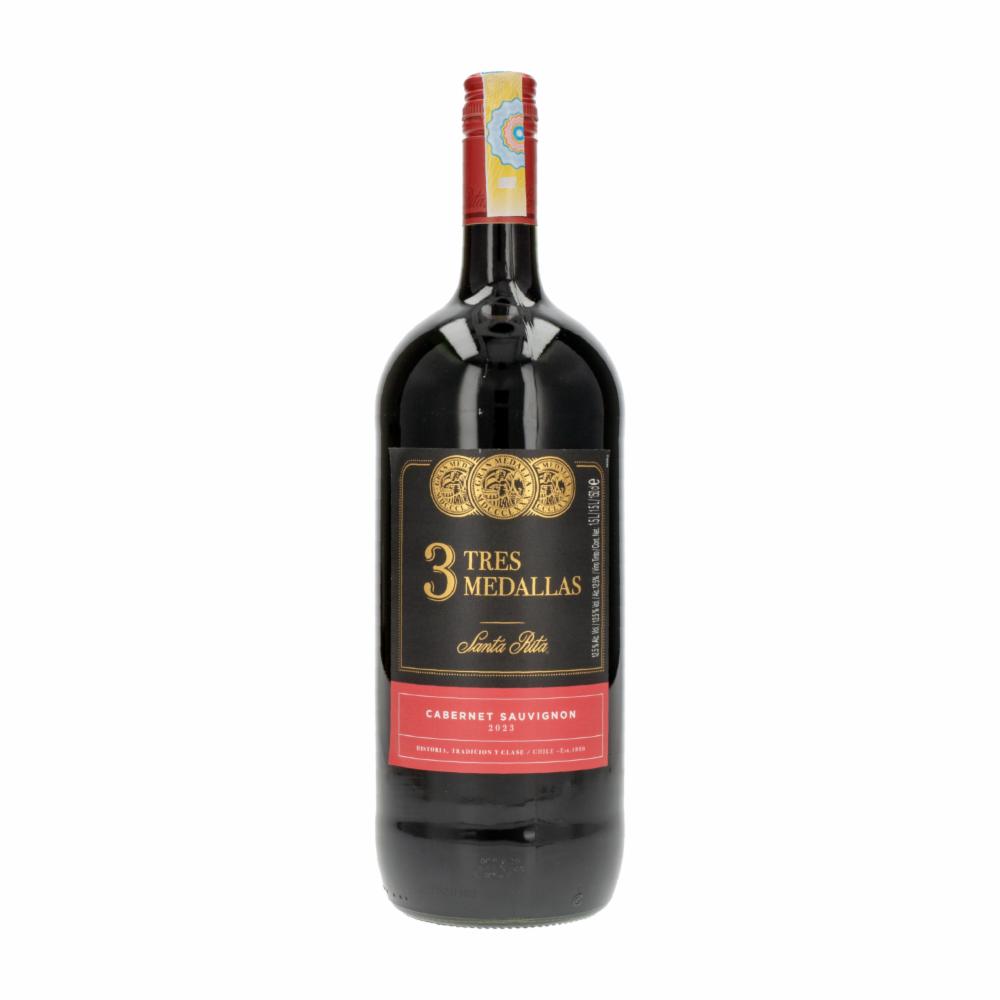 Vino Tinto Cabernet Sauvignon Tres Medallas 1500 Ml