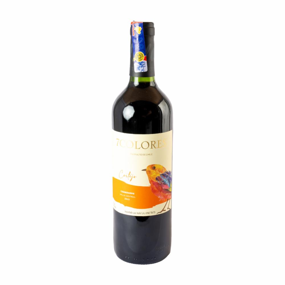 Vino Tinto Cortejo Carmenere 7 Colores 750 Ml