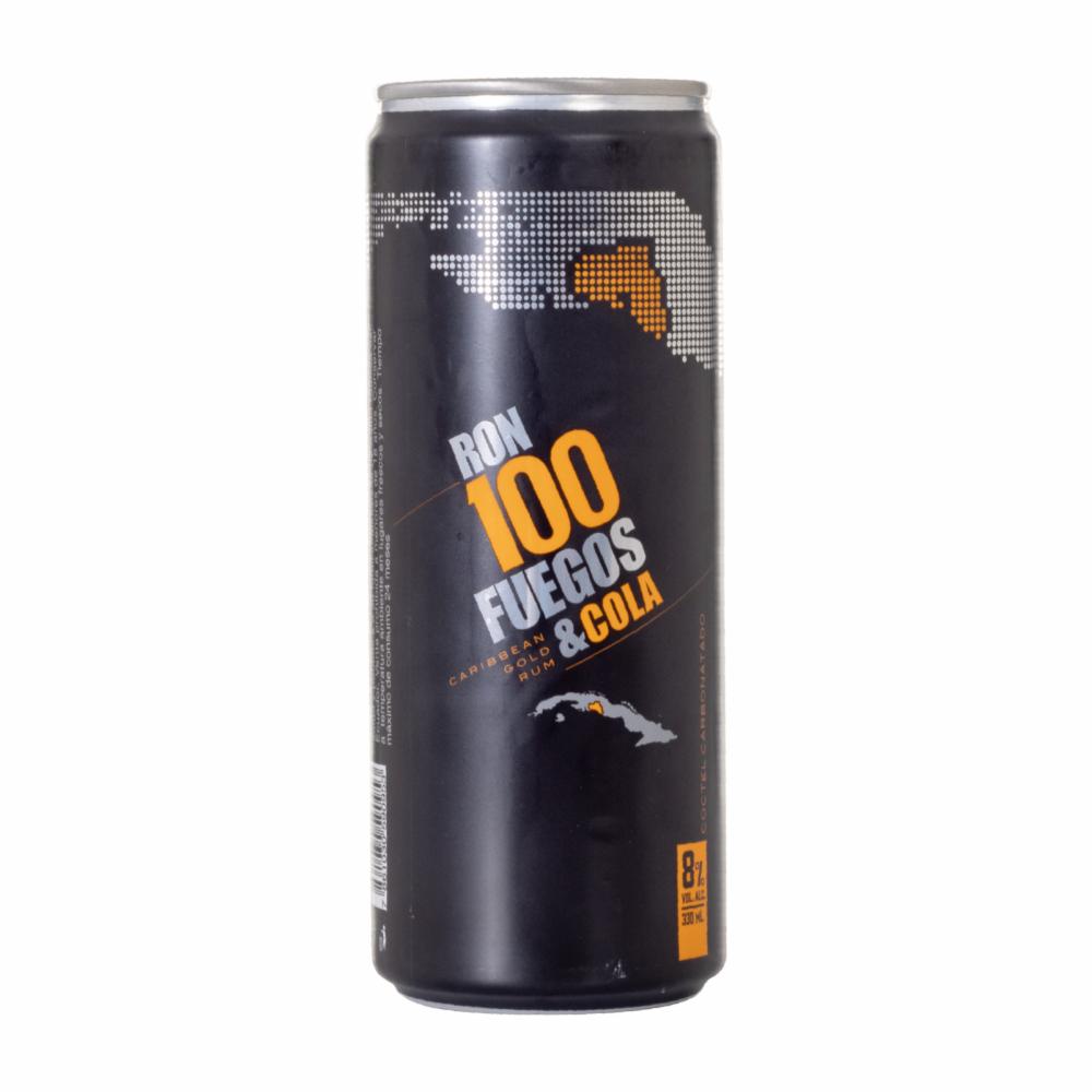 Ron Con Cola 100 Fuegos 330 Ml