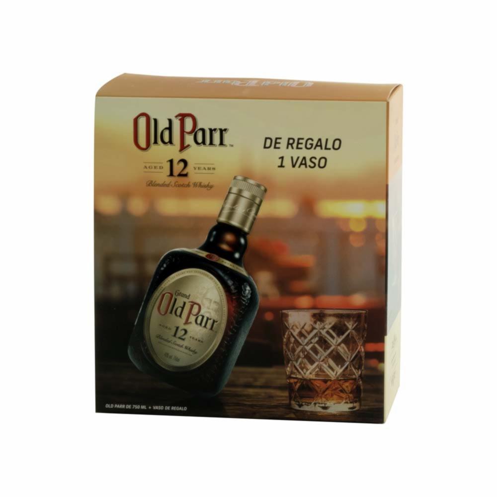 Whisky + Vaso Old Parr 750 Ml + Vaso