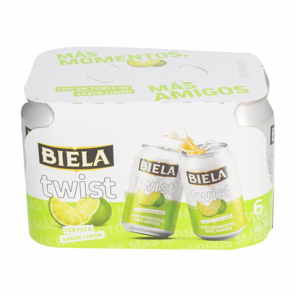 Cerveza Con Limón Twist Biela 6 X 355 Ml