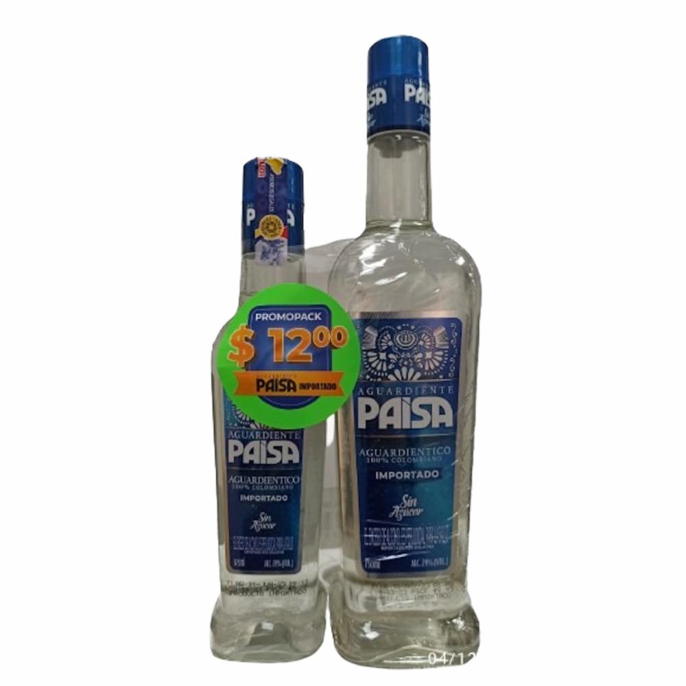 Pack Aguardiente Anisado Sin Azúcar Paisa 1125 Ml