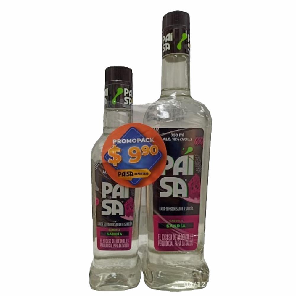 Pack Aguardiente Sandía Paisa 1125 Ml