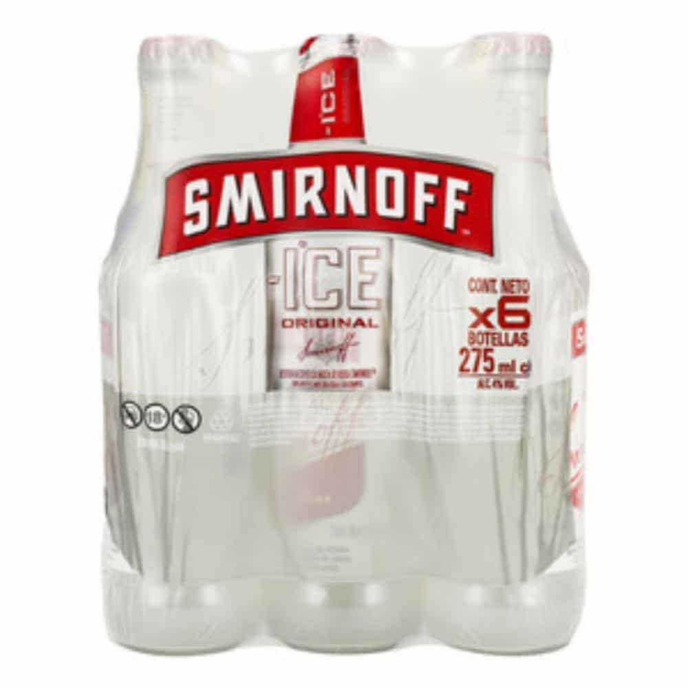 Bebida Coctel Sabor Original Lima Limón Smirnoff 6 X 275 Ml