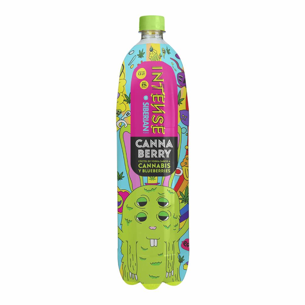 Cóctel De Vodka Cannabis Y Blueberries Intense Siberian 750 Ml