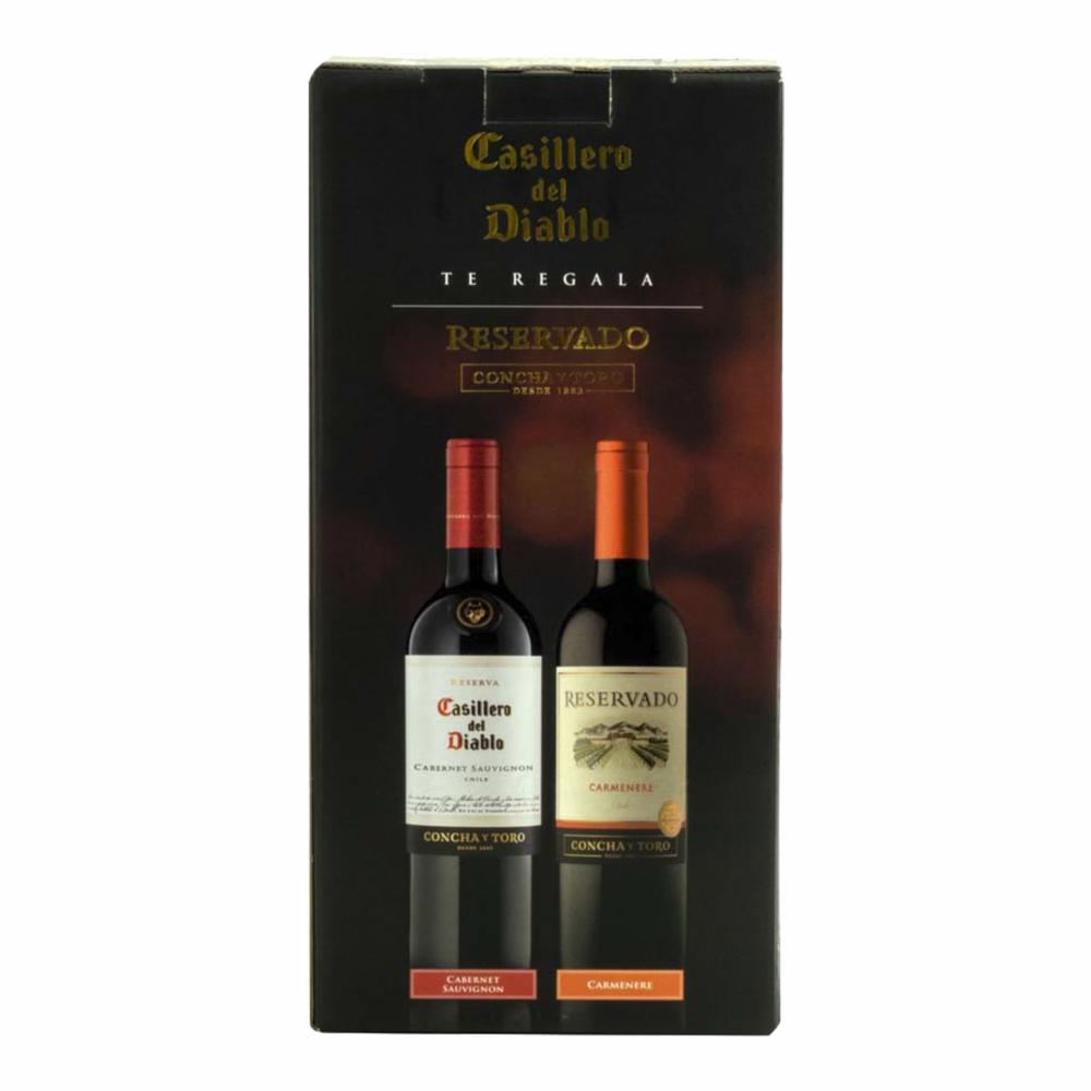 Vino Tinto Cabernet Sauvignon Gratis Casillero Del Diablo Pack 2 X 750 Ml