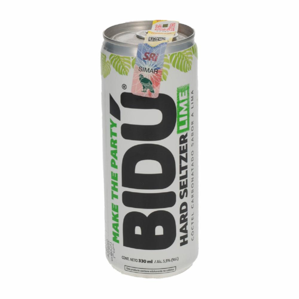 Coctel Carbonatado Lima Hard Seltzer Bidu Lata