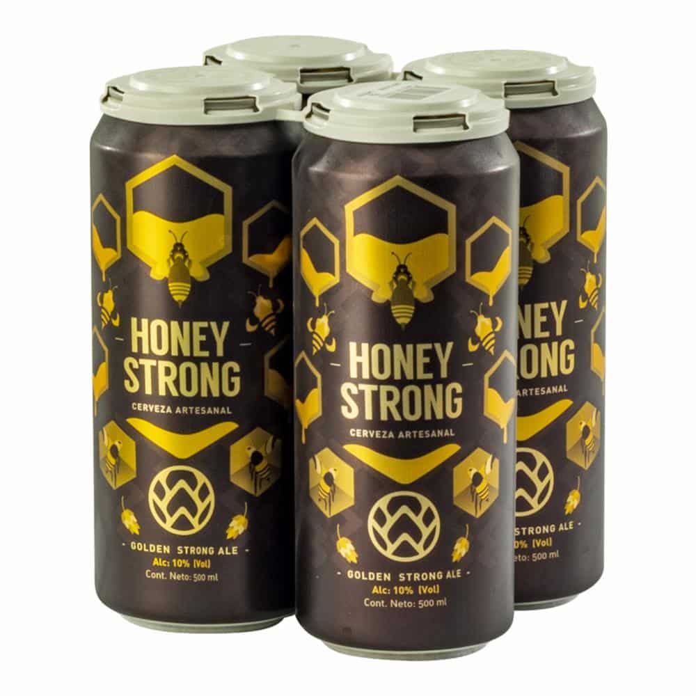 Cerveza Honey Strong Santa Rosa 4 X 500 Ml