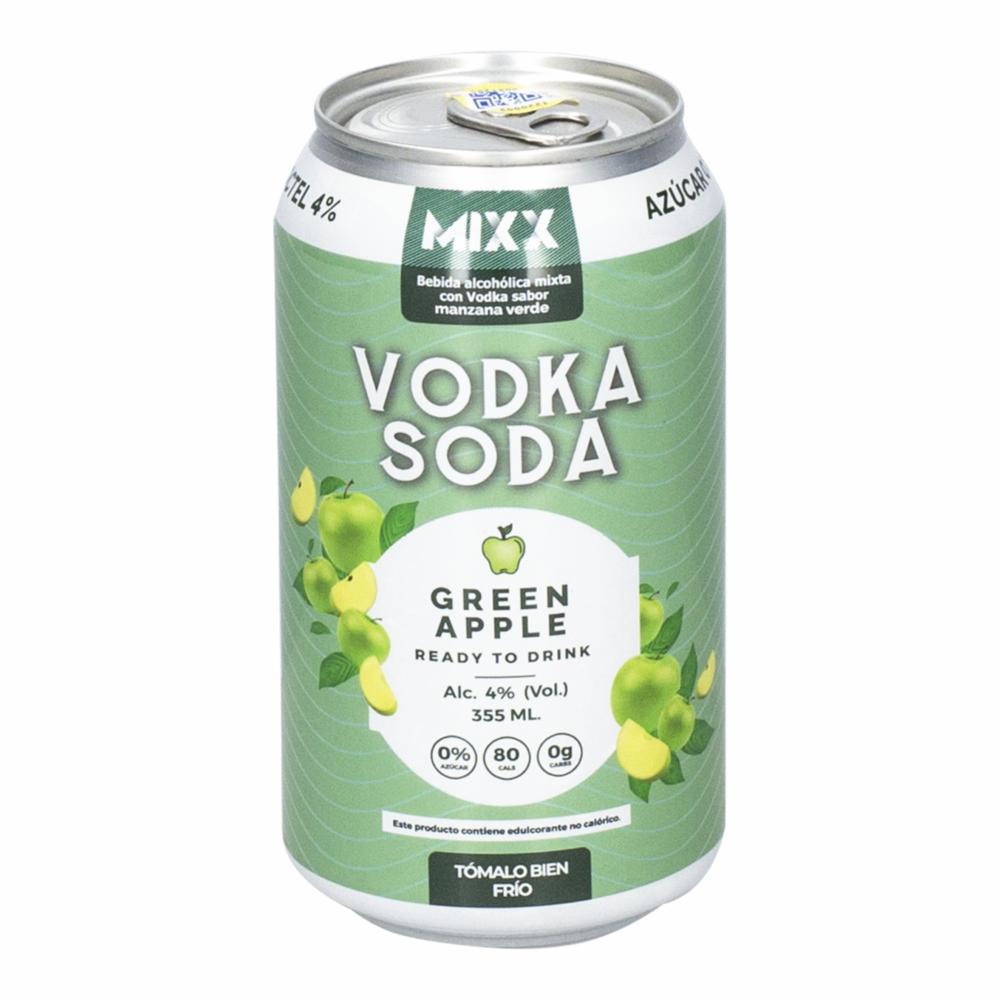 Vodka Soda Green Aple Mix 355 Ml