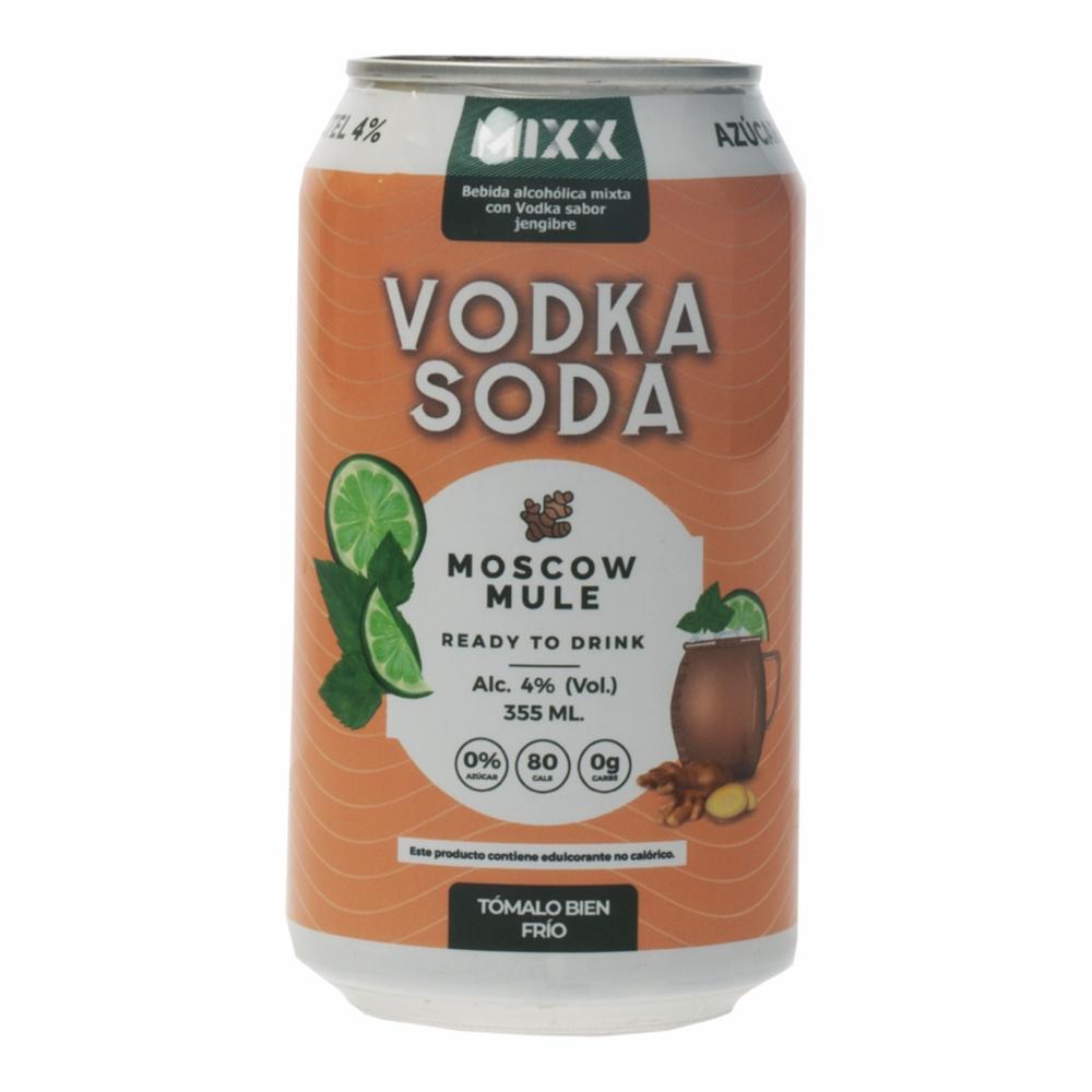 Vodka Soda Moscow Mule Mixx 355 Ml