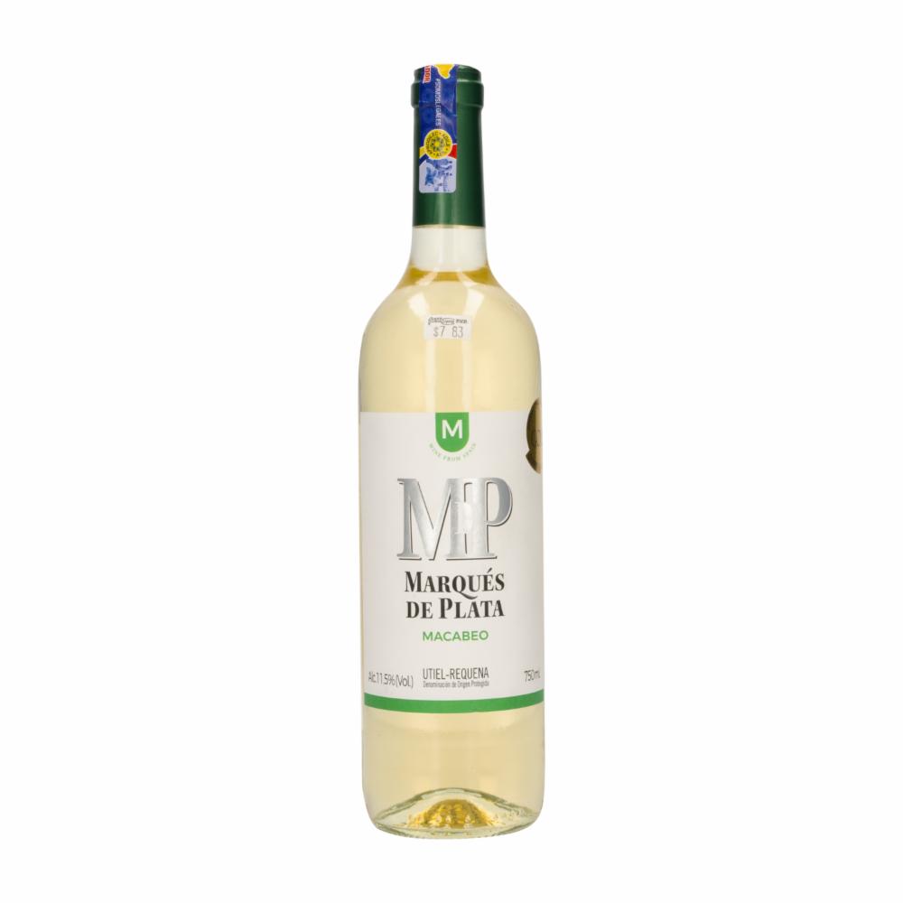 Vino Blanco Blanco Macabeo MarquÉs De Plata 750 Ml