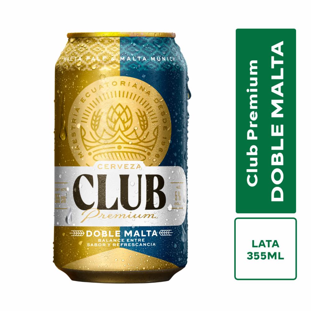 Cerveza En Lata Club Premium Doble Malta 355 Ml