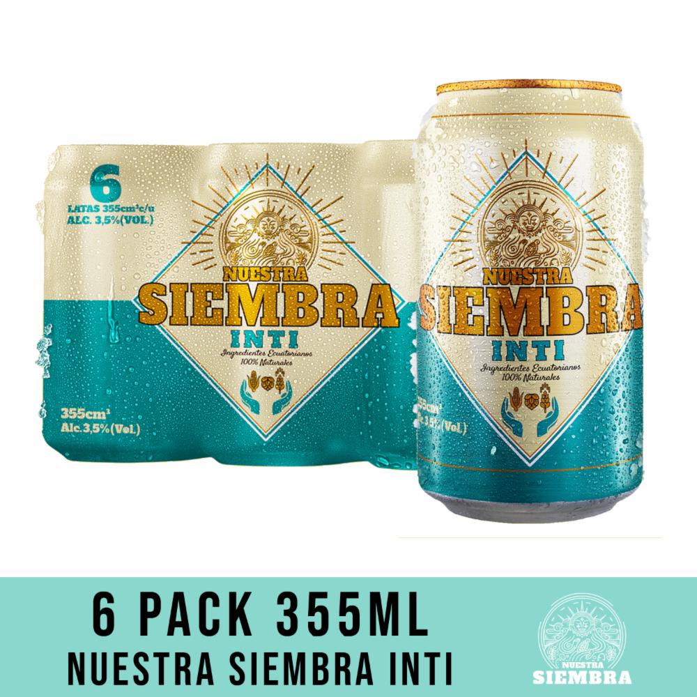 Cerveza En Lata Nuestra Siembra Inti 6 X 355 Ml