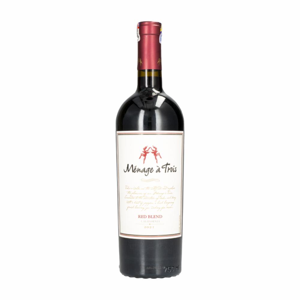 Vino Tinto Red Blend California MÉnage Á Trois 750 Ml