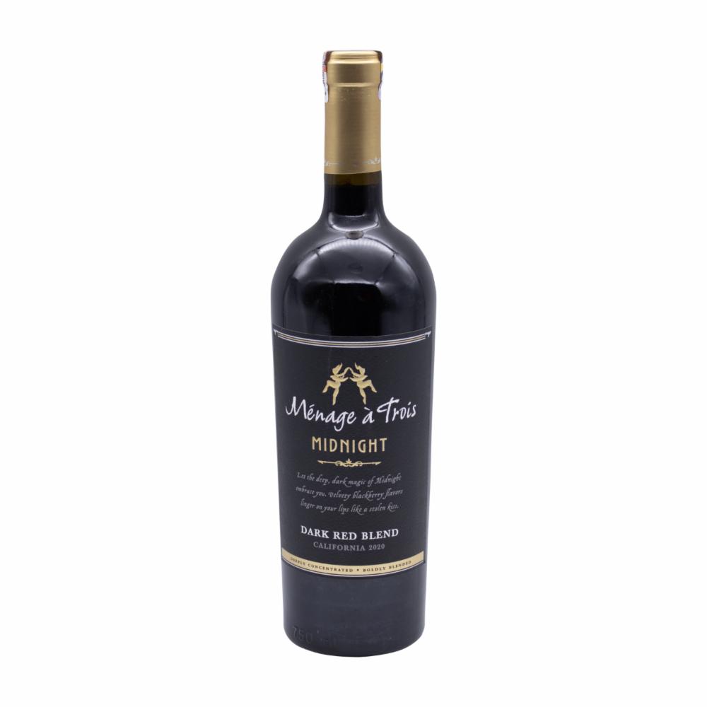 Vino Tinto Midnight Dark Red Blend MÉnage Á Trois 750 Ml