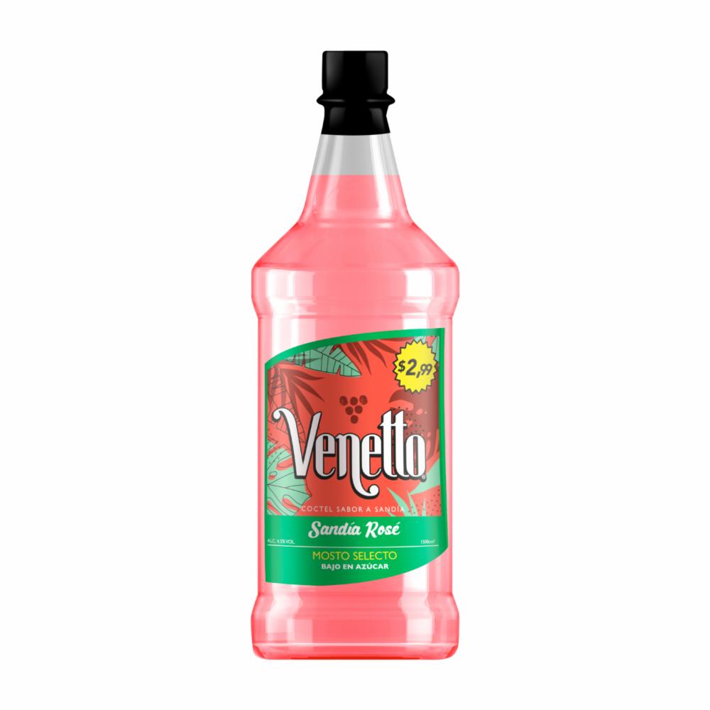 Coctel Sabor A Sandia Rose Mosto Selecto Venetto 1 500 Ml