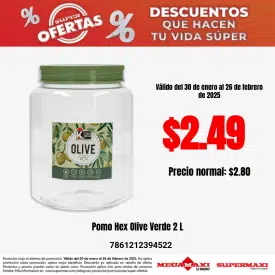 Pomo Hex Olive Verde 2 L