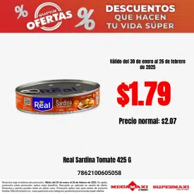 Real Sardina Tomate 425 G