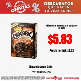 Chocapic Cereal 720g