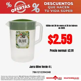 Jarra Olive Verde 4 L